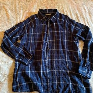 Button down plaid top